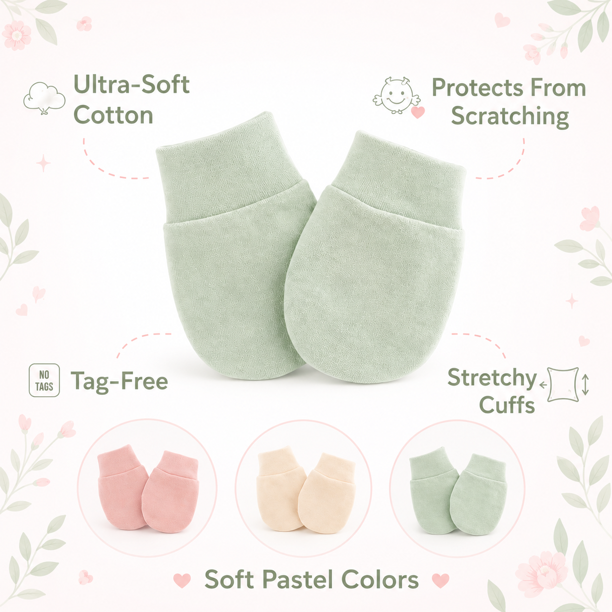 Baby Scratch Mittens