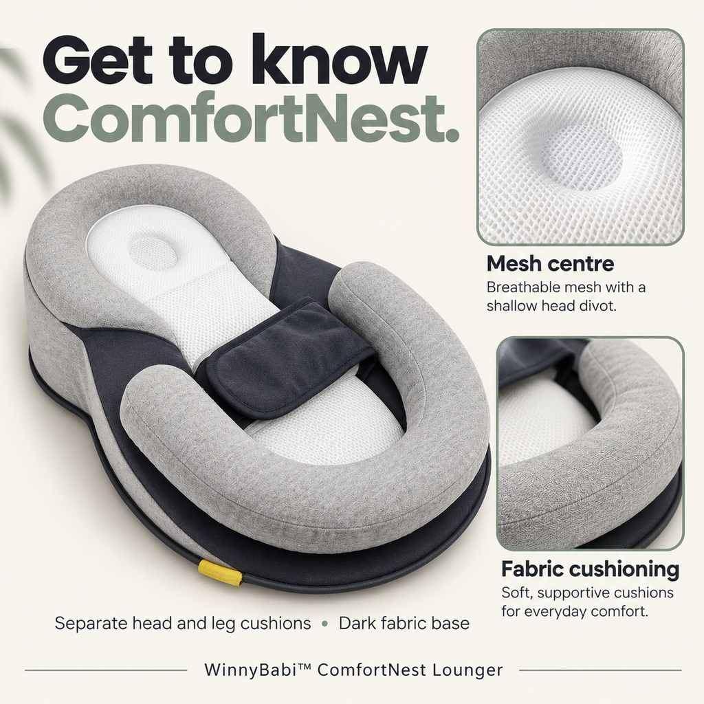 WinnyBabi™ ComfortNest Lounger - Help Reduce Post-Feed Spit-Up