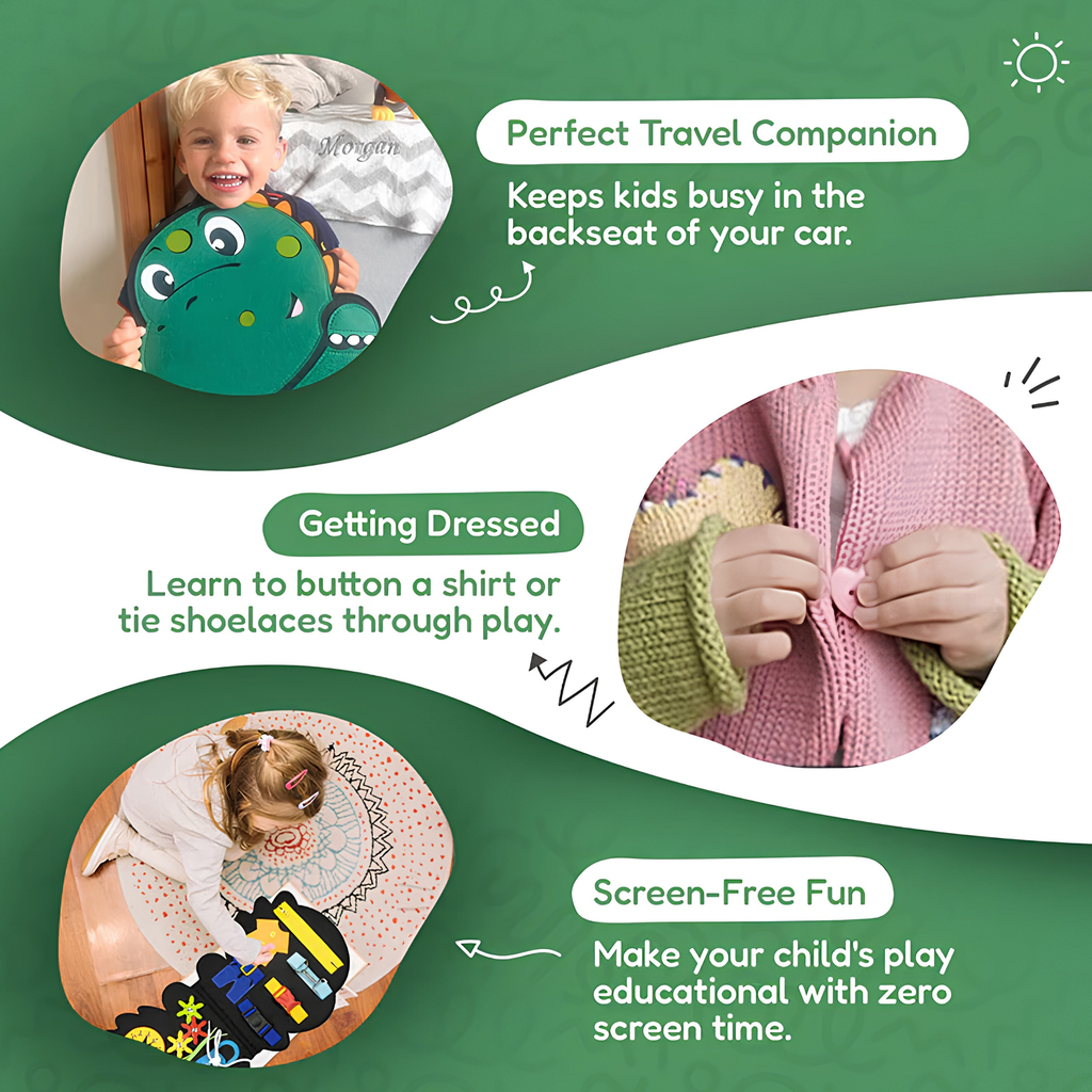 WinnyBabi™ Adventure Busy Board – Screen-Free Learning & Real-Life Skills