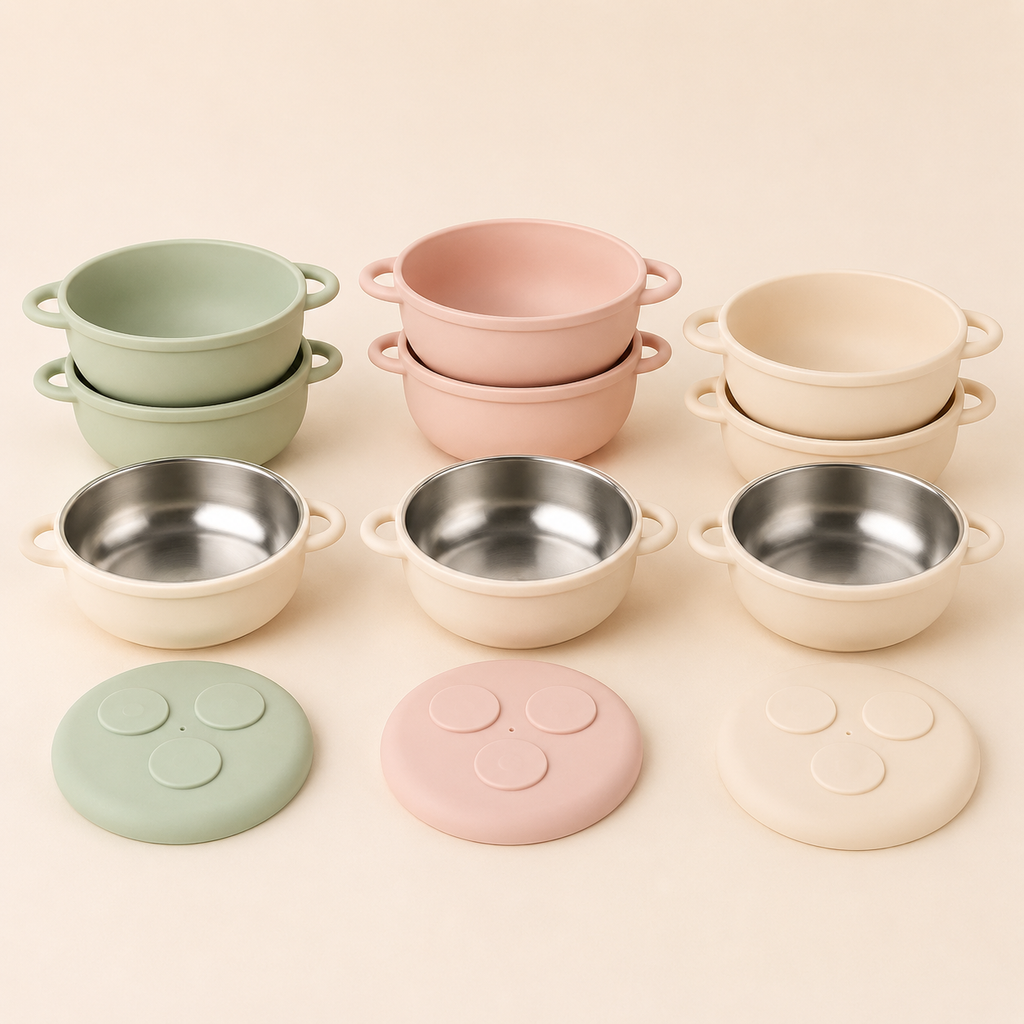 Stainless Suction Bowl Set