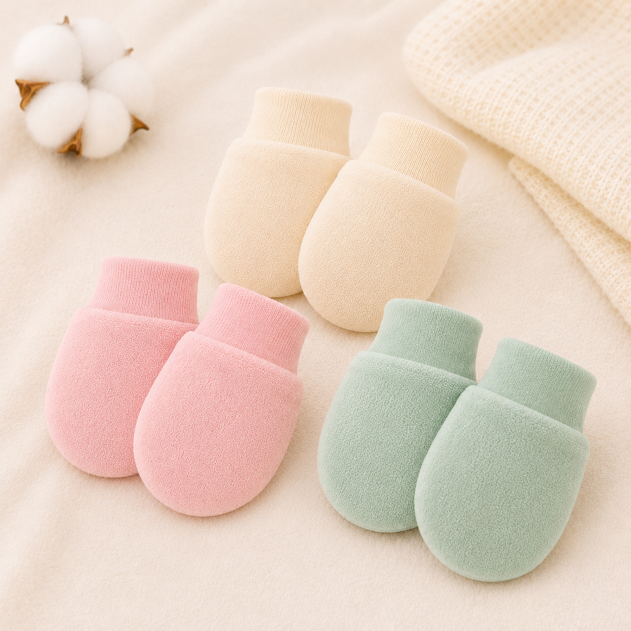 Baby Scratch Mittens