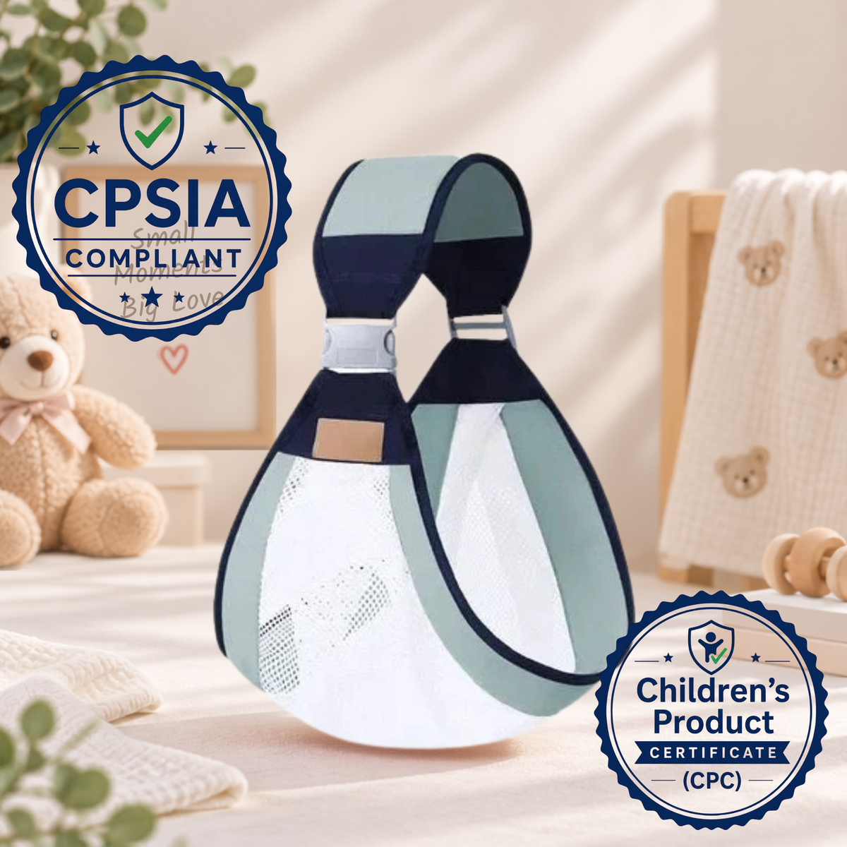 WinnyBabi™ AirHug 4-in-1 Breathable Baby Carrier