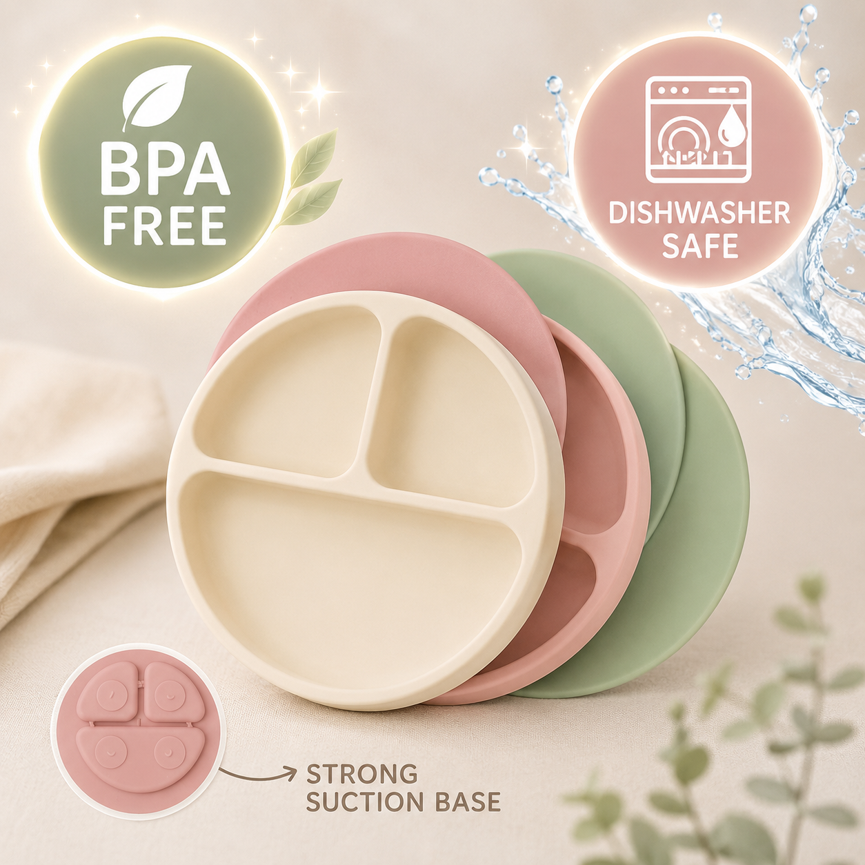 Silicone Suction Plate