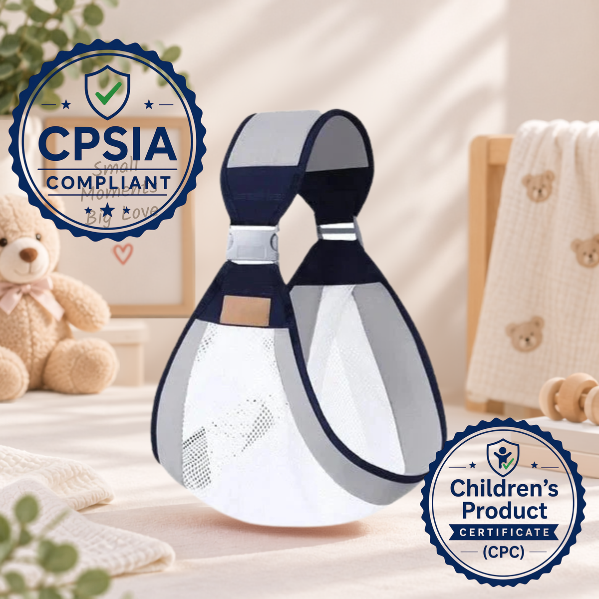 WinnyBabi™ AirHug 4-in-1 Breathable Baby Carrier