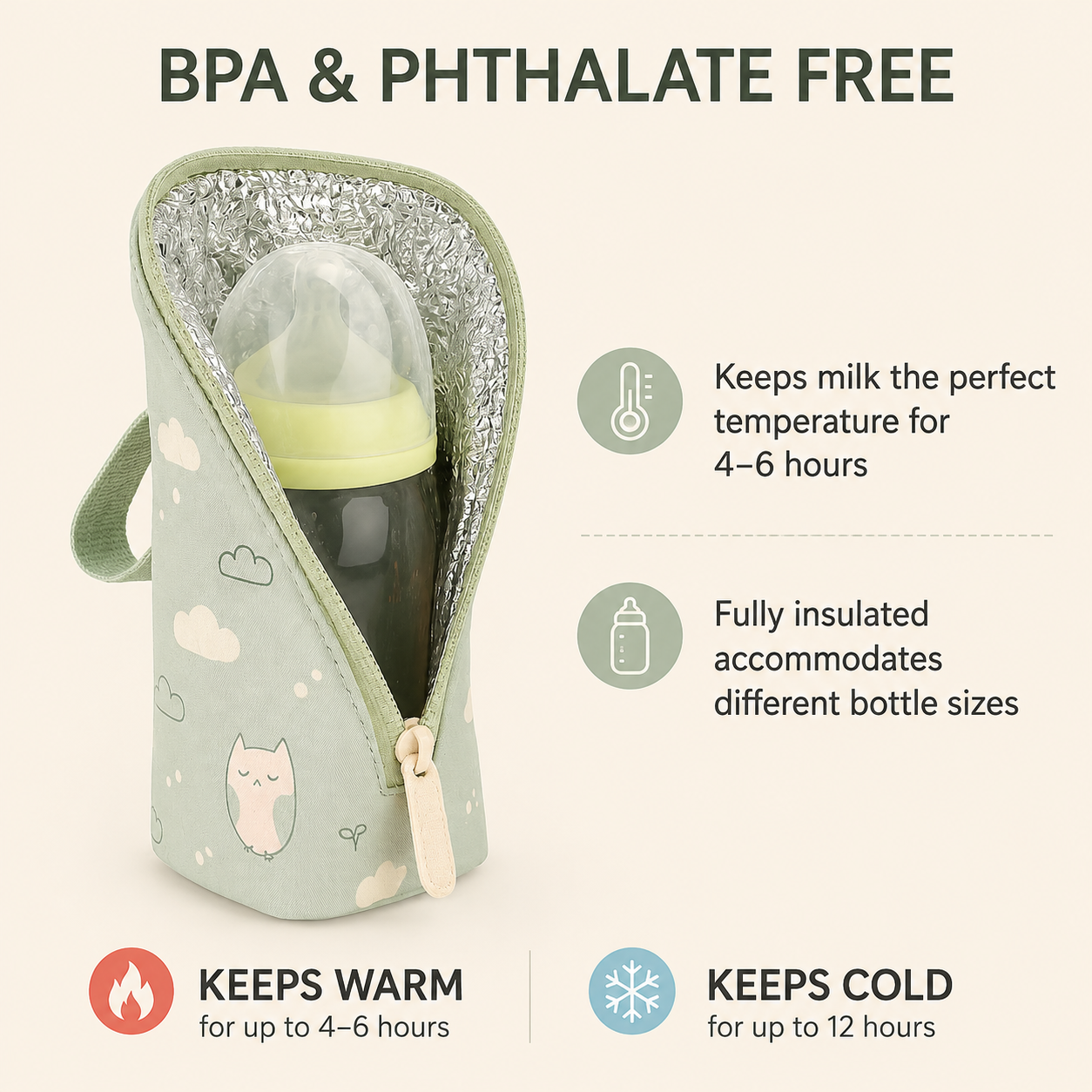 Portable Insulated Bottle Bag
