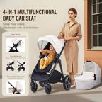 WinnyBabi™ GlideNest 2-in-1 Travel Stroller