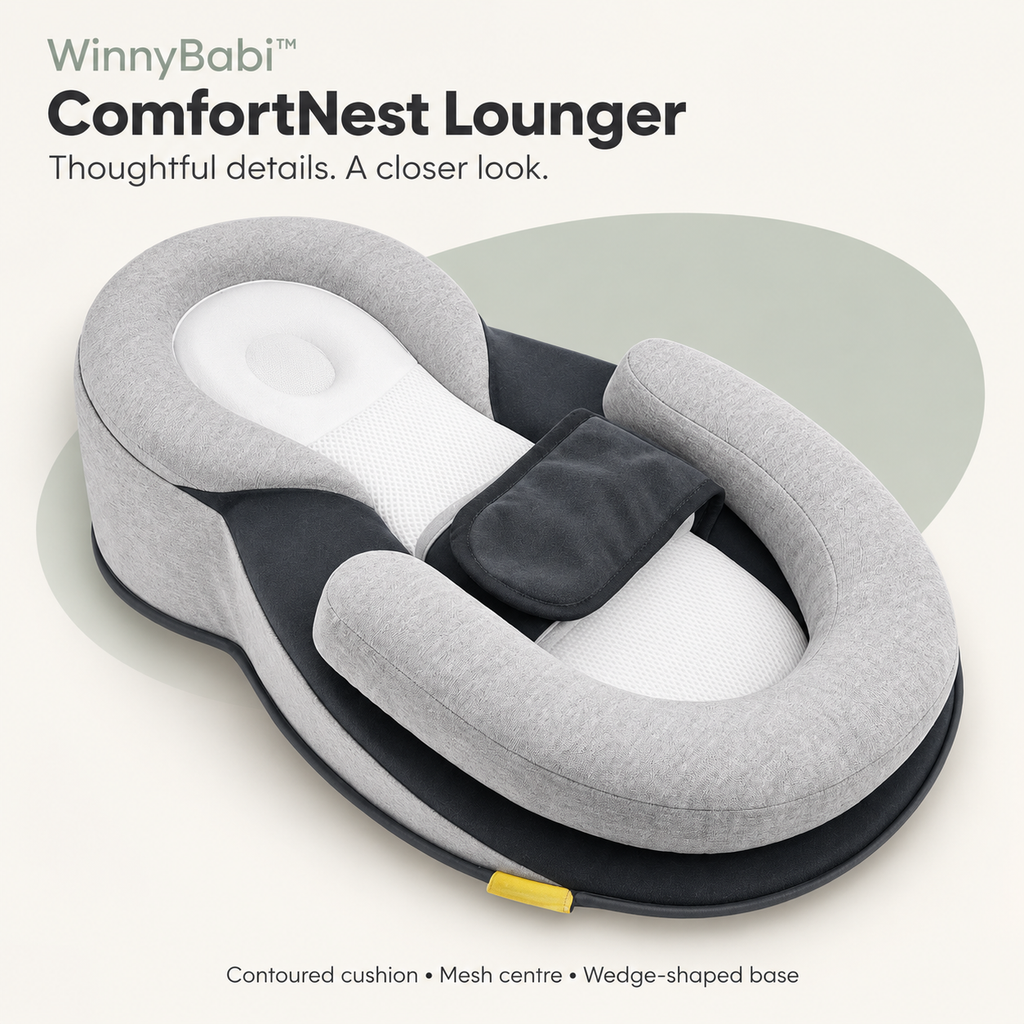 WinnyBabi™ ComfortNest Lounger - Help Reduce Post-Feed Spit-Up