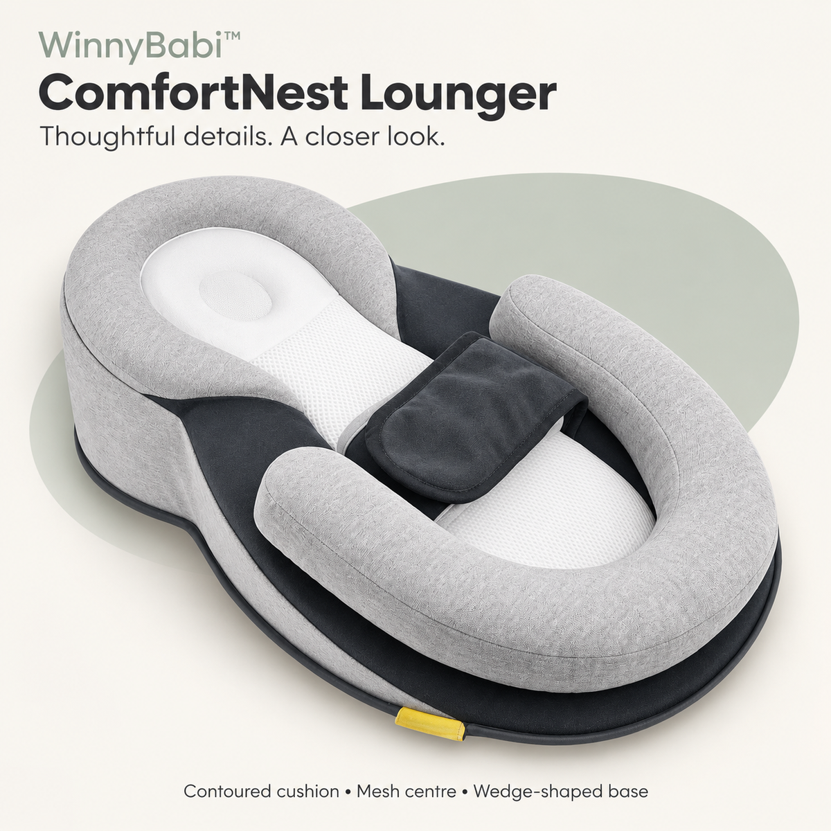 WinnyBabi™ ComfortNest Lounger - Help Reduce Post-Feed Spit-Up