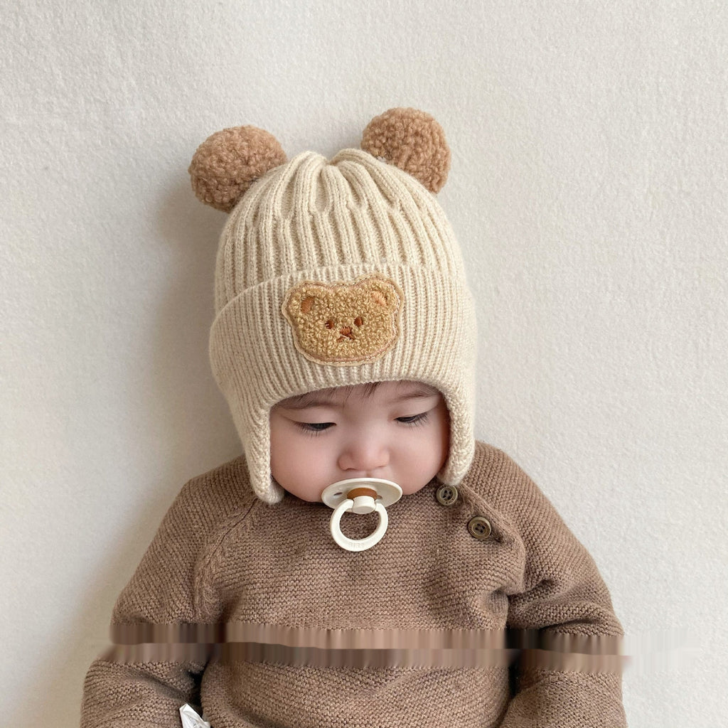 WinnyBabi™ BearHug Pom-Pom Winter Hat