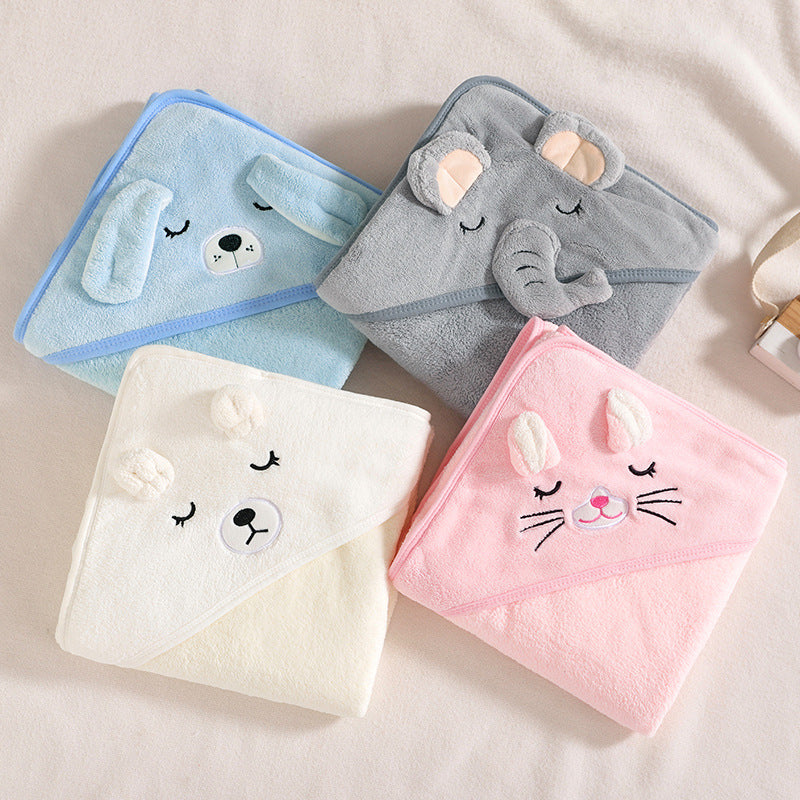 WinnyBabi™ CuddleCape Hooded Baby Bath Towel