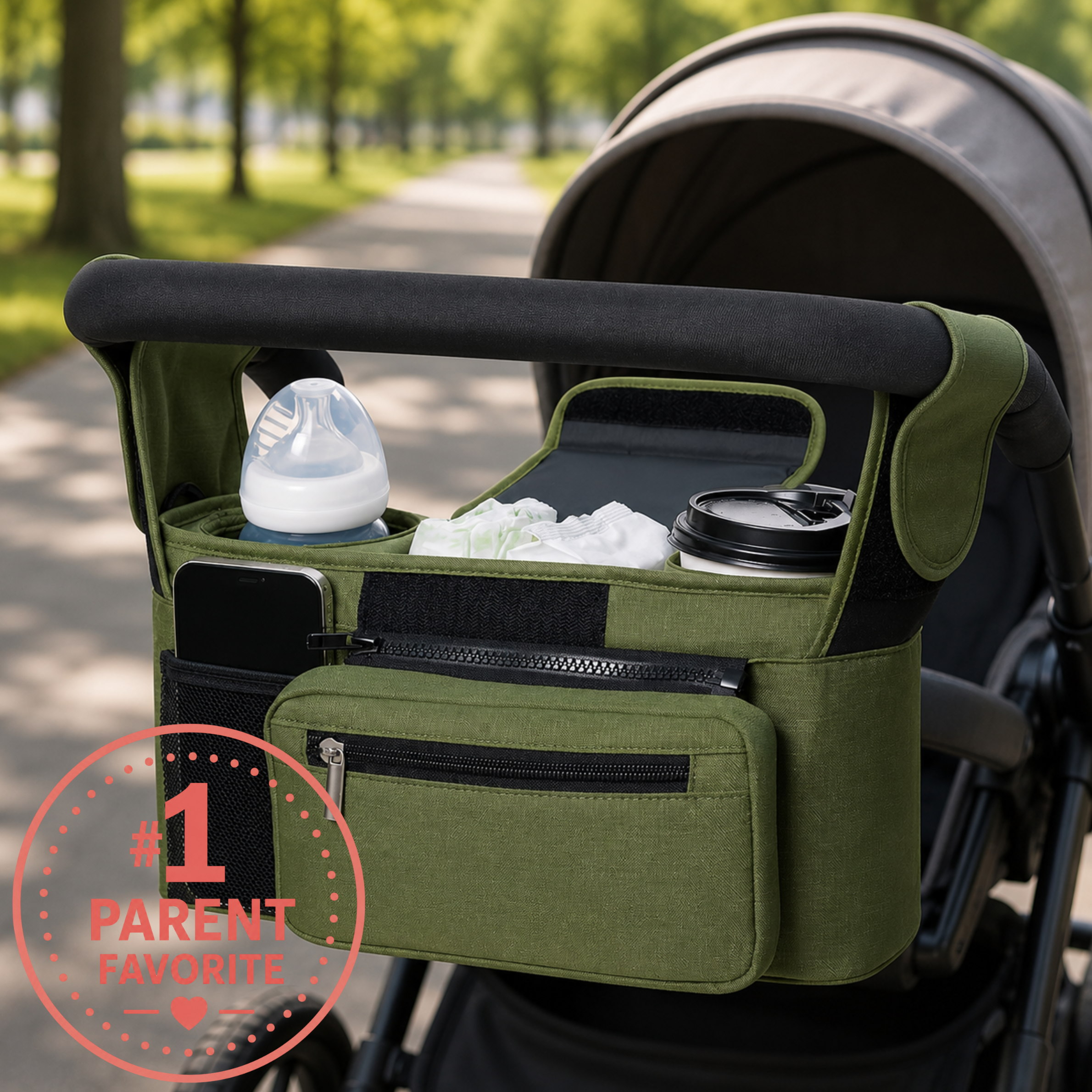 WinnyBabi™ StrollMate Organizer – Everything You Need, Right Within Reach