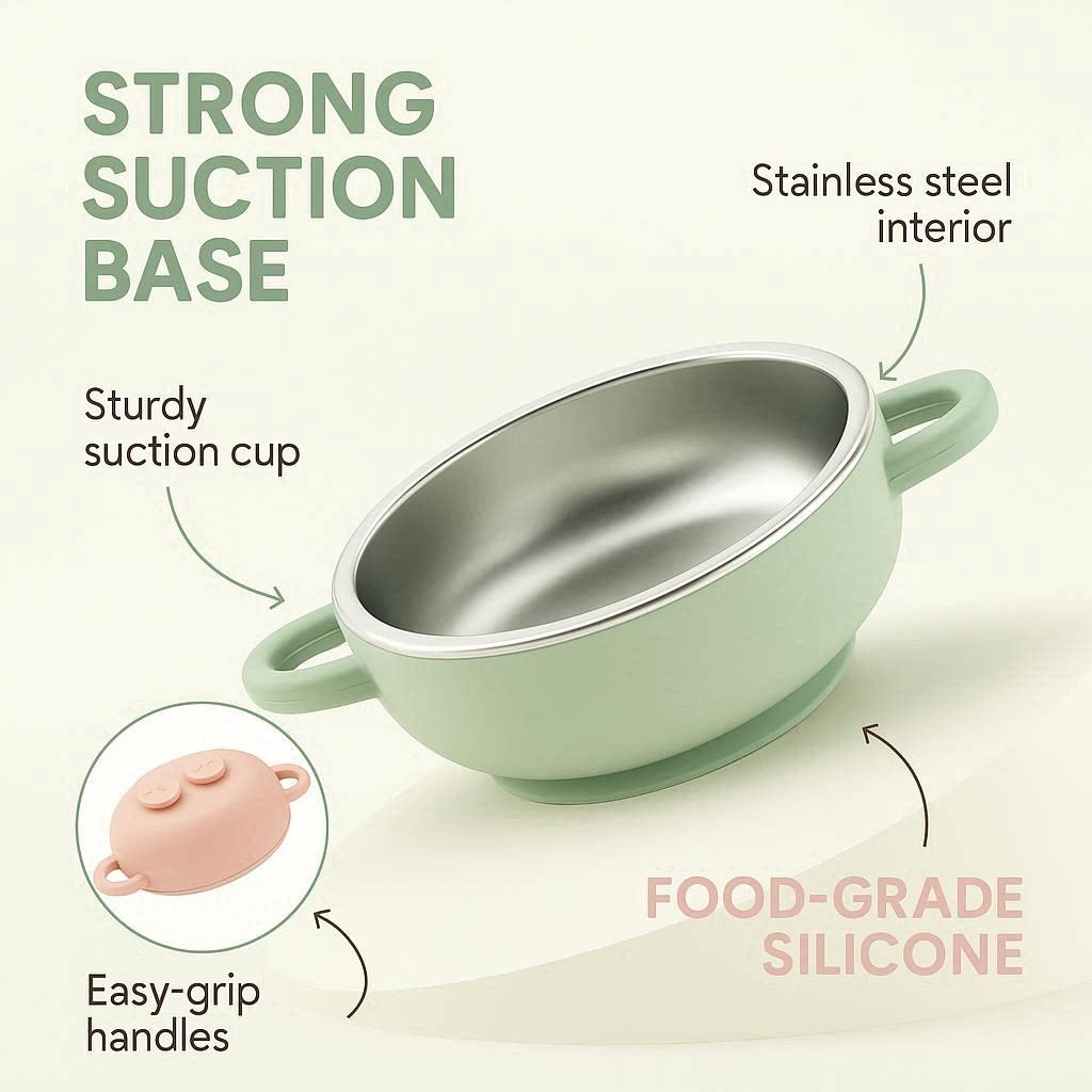 Stainless Suction Bowl Set