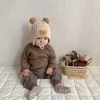 WinnyBabi™ BearHug Pom-Pom Winter Hat
