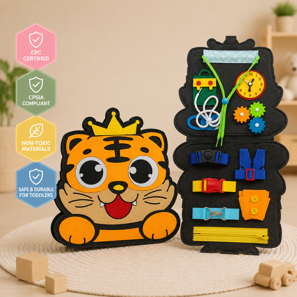 WinnyBabi™ Adventure Busy Board – Screen-Free Learning & Real-Life Skills