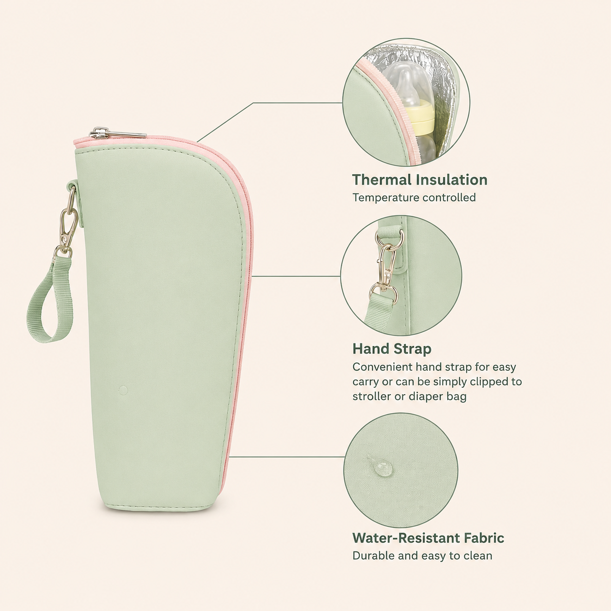 Portable Insulated Bottle Bag