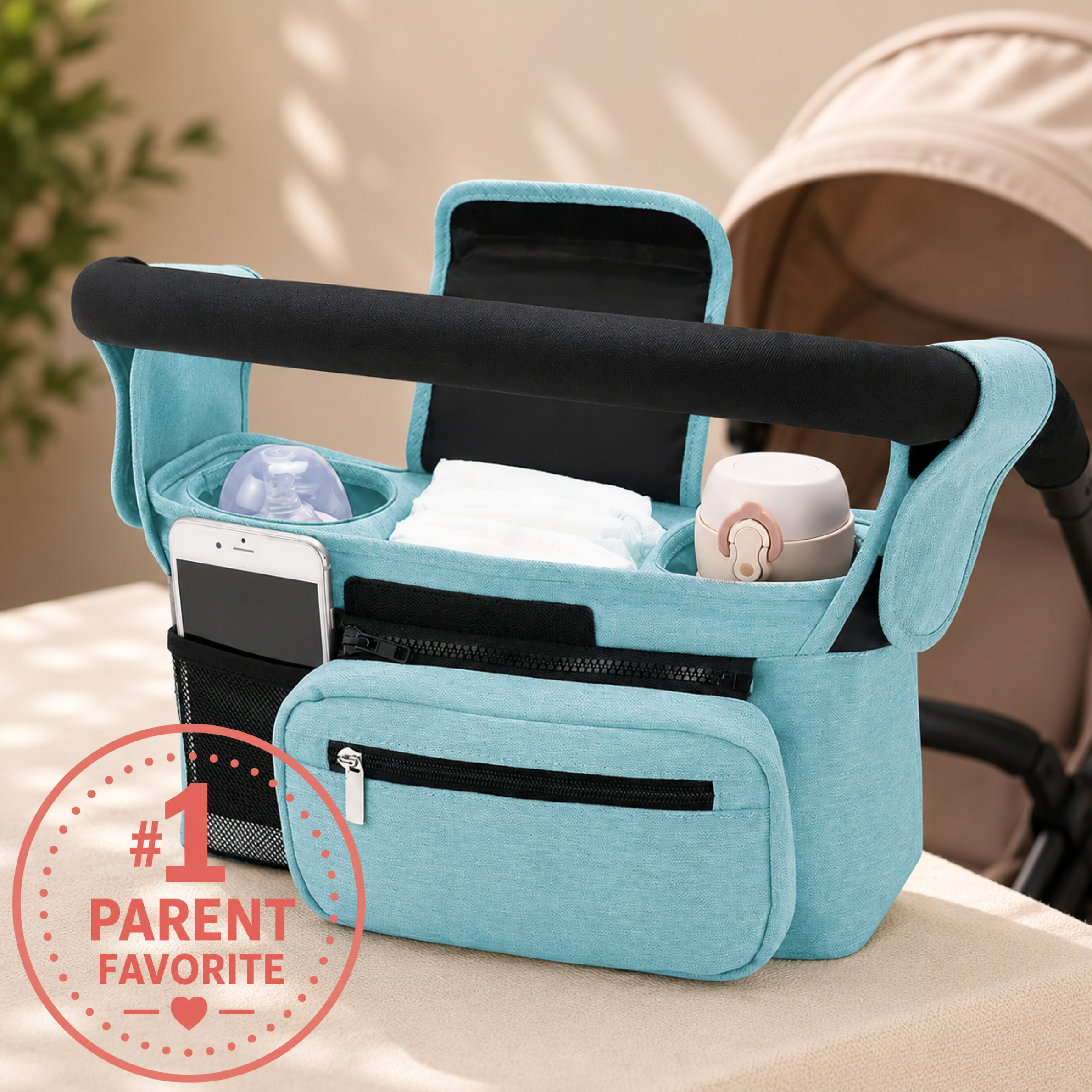 WinnyBabi™ StrollMate Organizer – Everything You Need, Right Within Reach