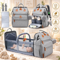 WinnyBabi™ GoNest 5-in-1 Diaper Backpack - Pack The Day.