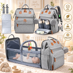 WinnyBabi™ GoNest 5-in-1 Diaper Backpack - Pack The Day.