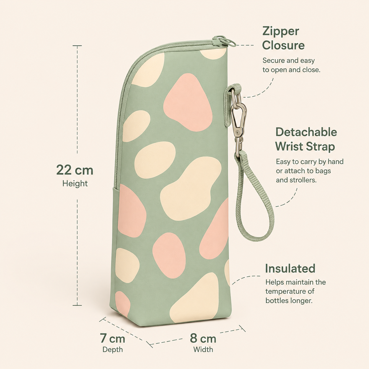 Portable Insulated Bottle Bag