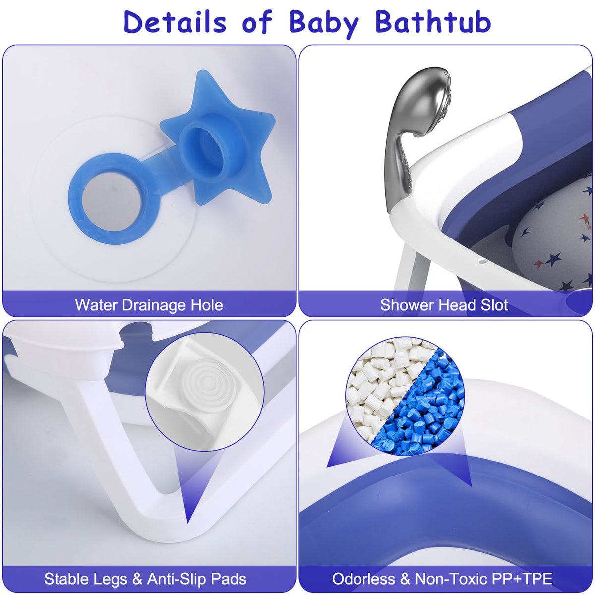 WinnyBabi™ AquaFold Temperature-Smart Baby Bath