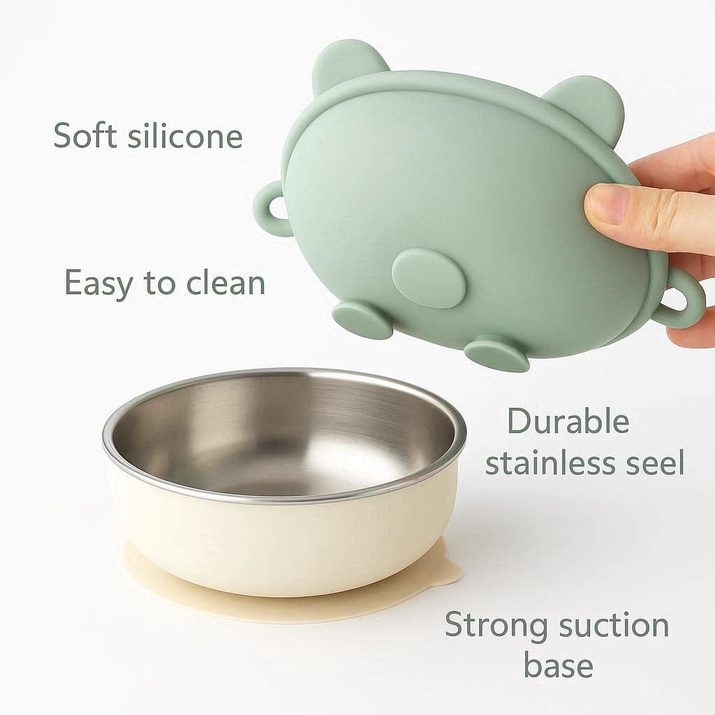 Stainless Suction Bowl Set