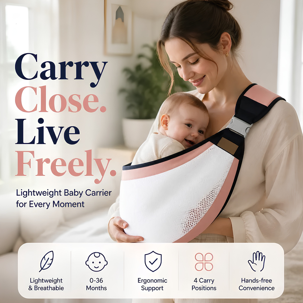 WinnyBabi™ AirHug 4-in-1 Breathable Baby Carrier