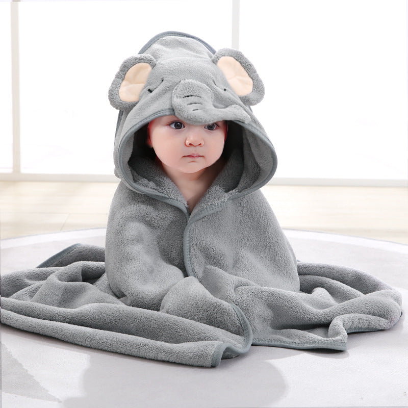 WinnyBabi™ CuddleCape Hooded Baby Bath Towel