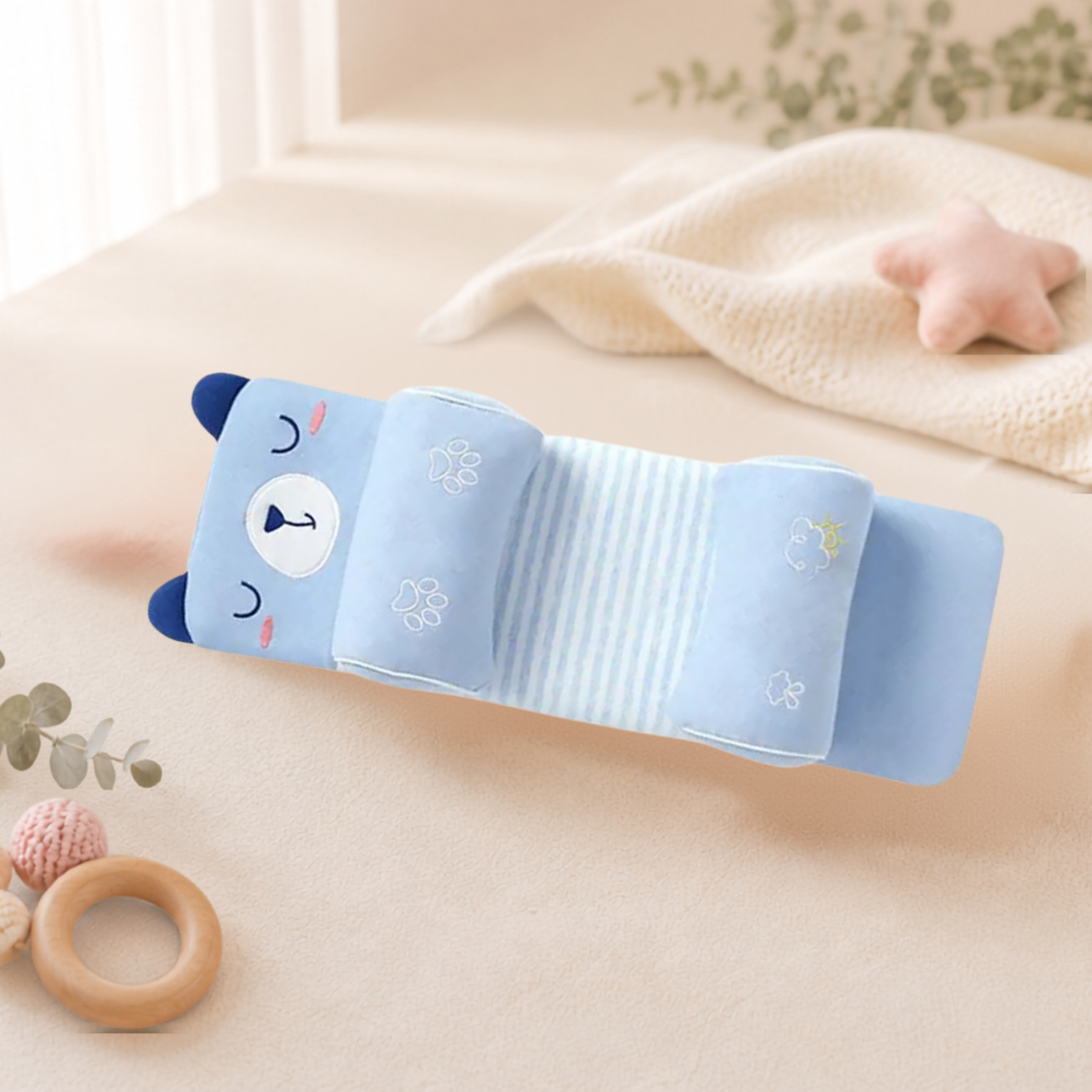 WinnyBabi™ DreamNest Head Support Pillow - Gentle Head Positioning