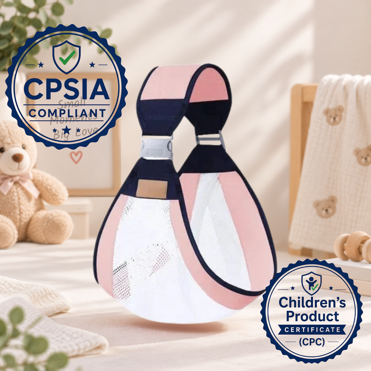WinnyBabi™ AirHug 4-in-1 Breathable Baby Carrier