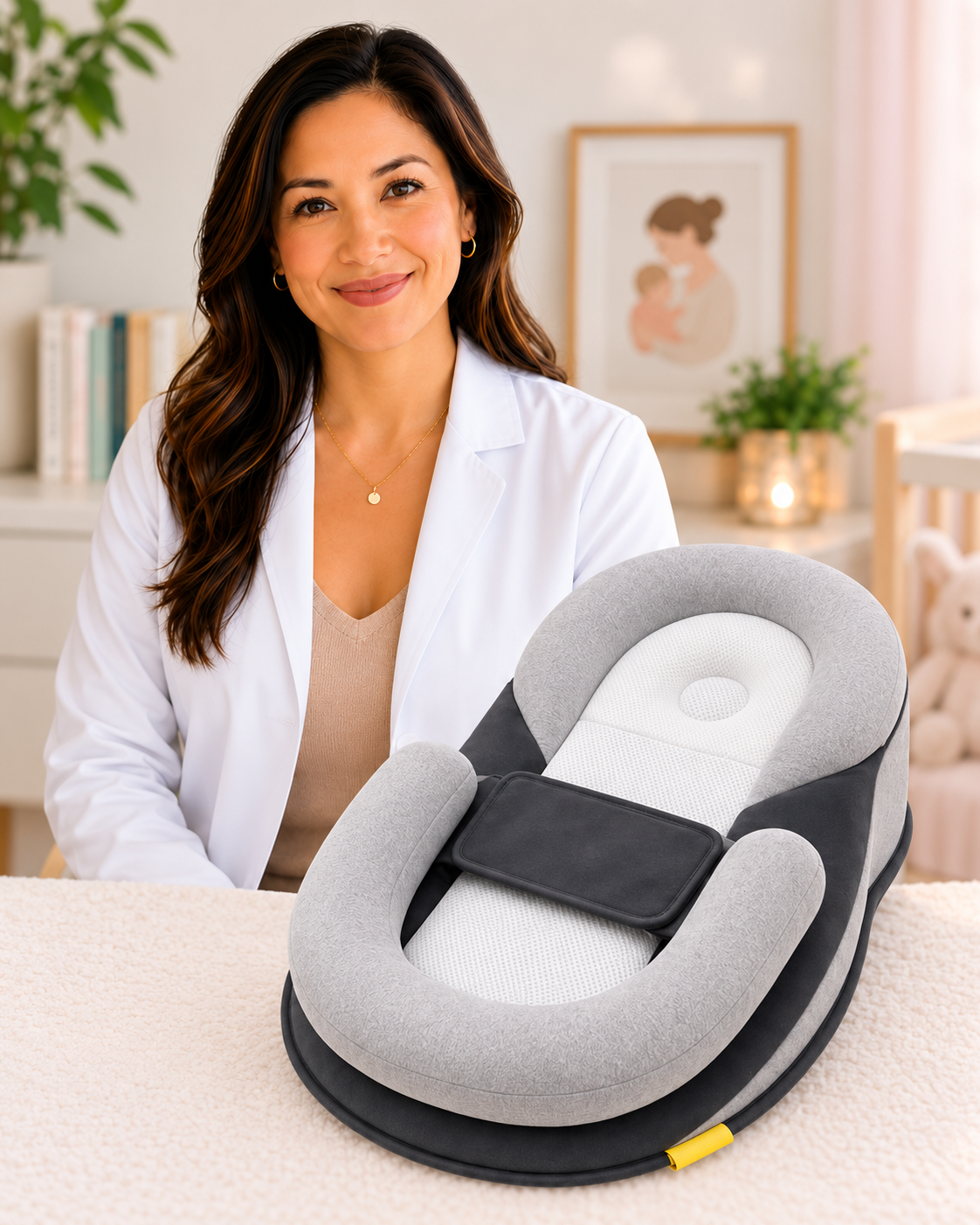 WinnyBabi ComfortNest Lounger and pediatric expert