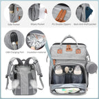WinnyBabi™ 5-in-1 Baby Travel Diaper Bag