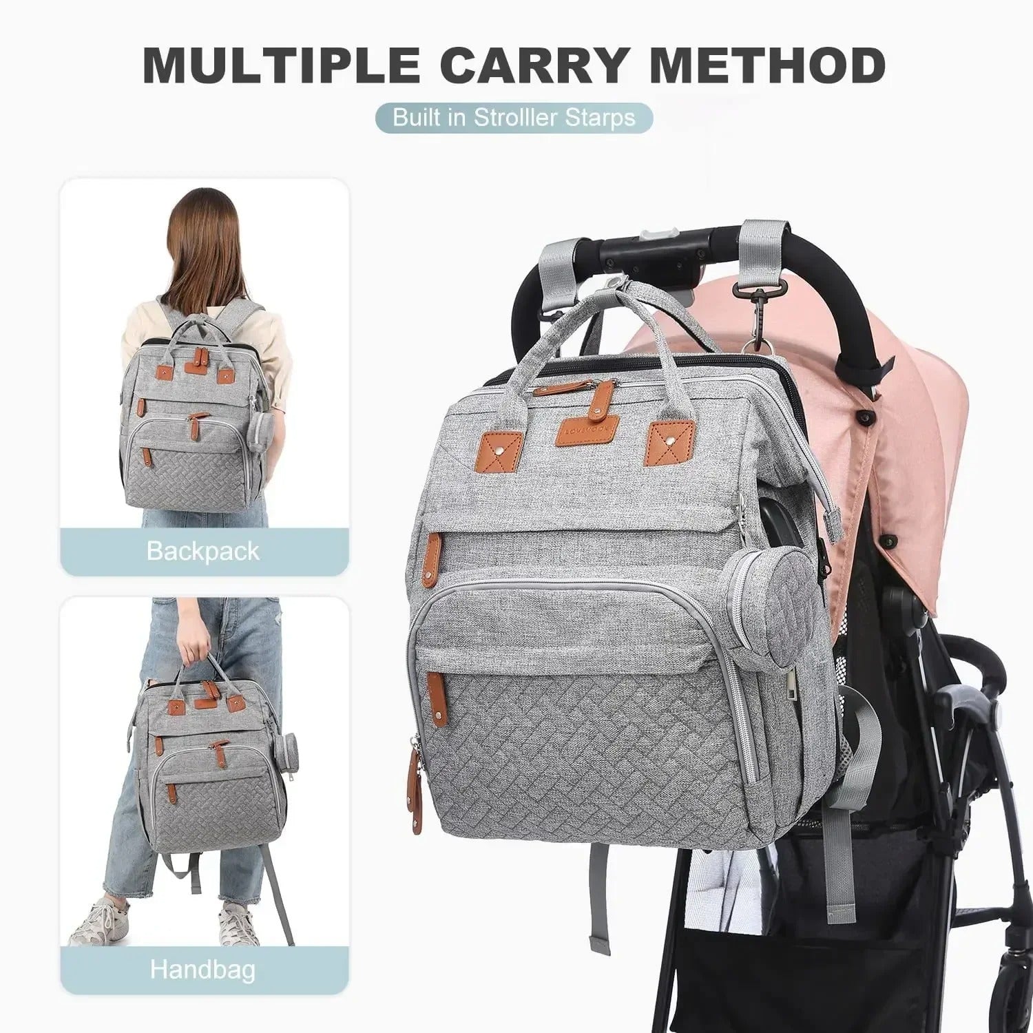 WinnyBabi™ 5-in-1 Baby Travel Diaper Bag