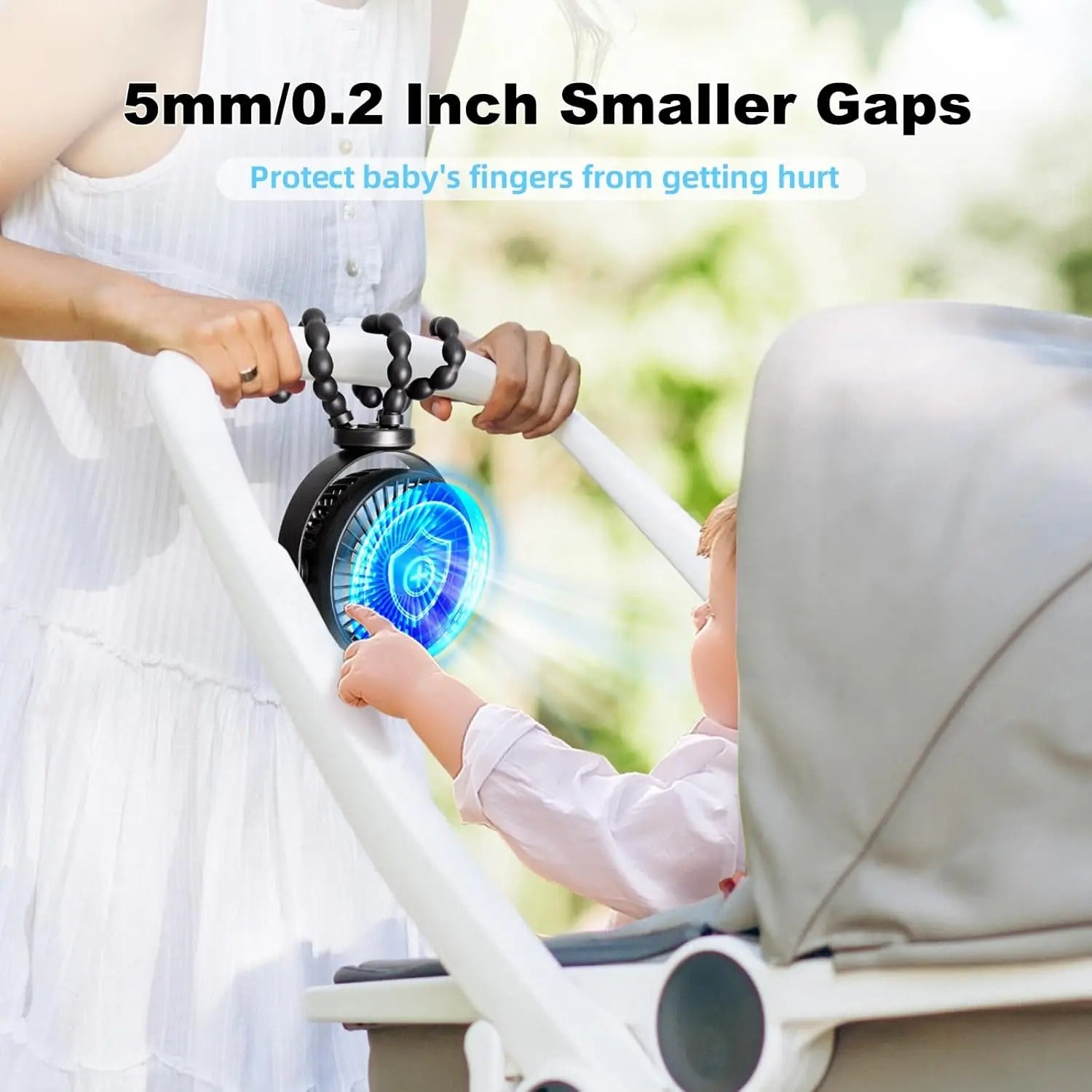WinnyBabi™ FlexCool Stroller Fan