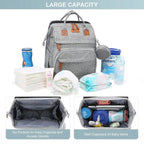 WinnyBabi™ 5-in-1 Baby Travel Diaper Bag