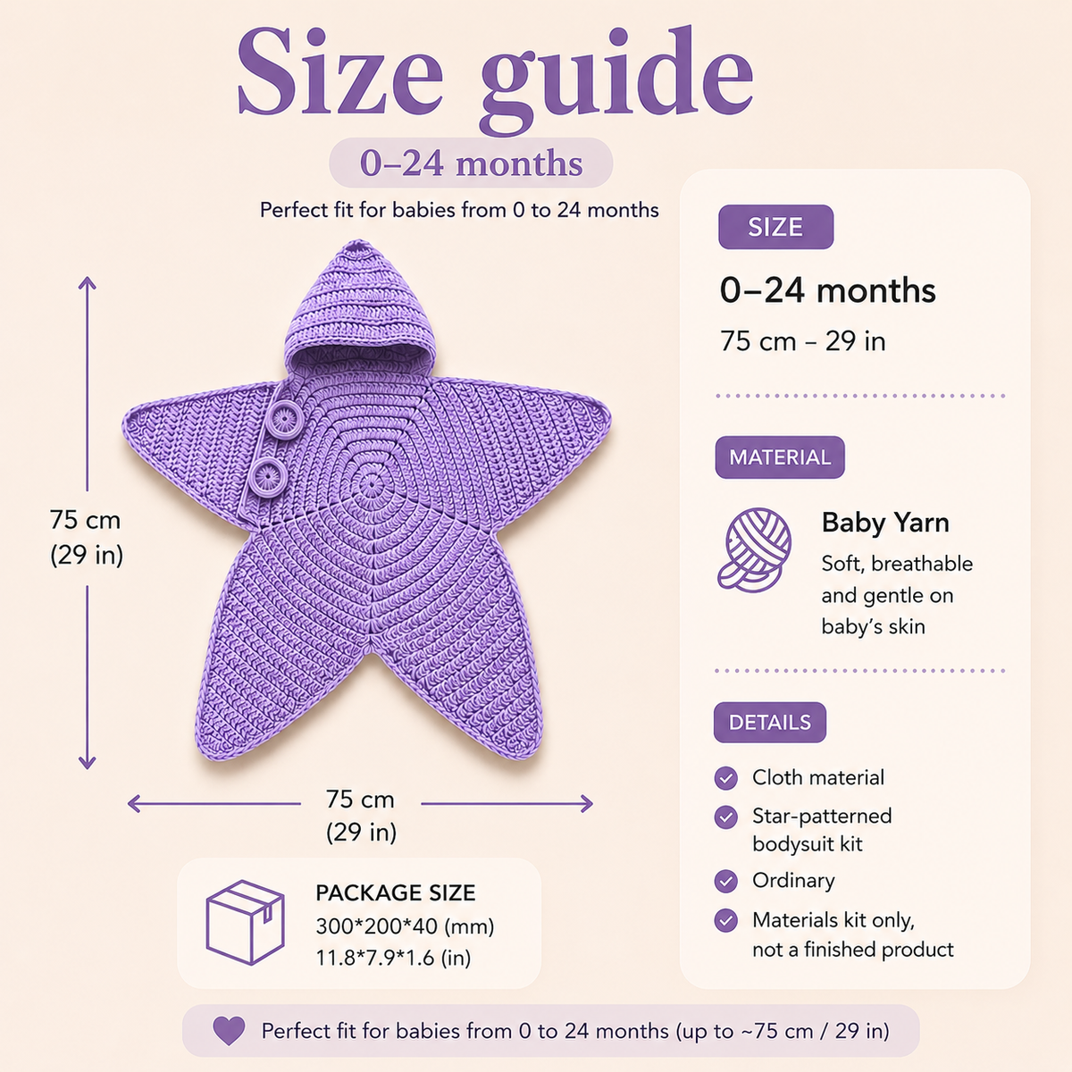 WinnyBabi™ StarSnug Crochet Baby Suit - Wrap Your Little Star In Love